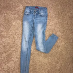 Light blue denim jeans